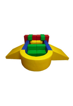 Мягкий напольный конструктор Звездолёт